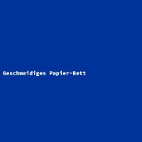 Geschmeidiges Papier-Bett