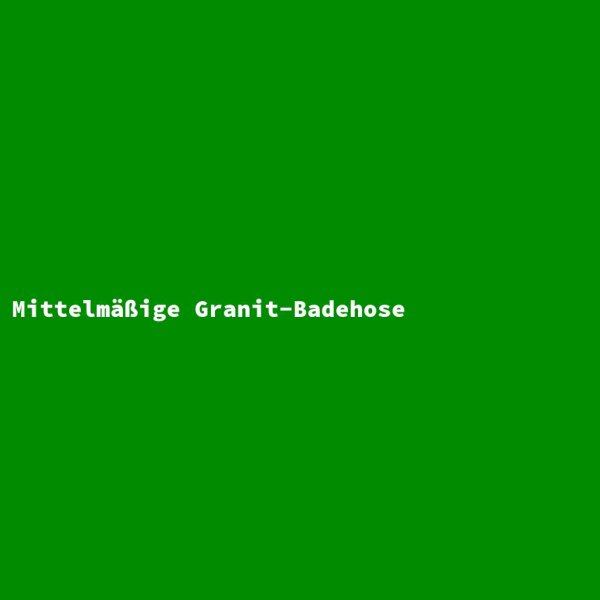 Mittelm&auml;&szlig;ige Granit-Badehose