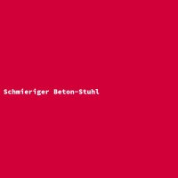 Schmieriger Beton-Stuhl