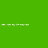 Lebhafter Kupfer-Computer