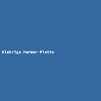 Klebrige Marmor-Platte