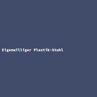 Eigenwilliger Plastik-Stuhl