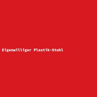 Eigenwilliger Plastik-Stuhl