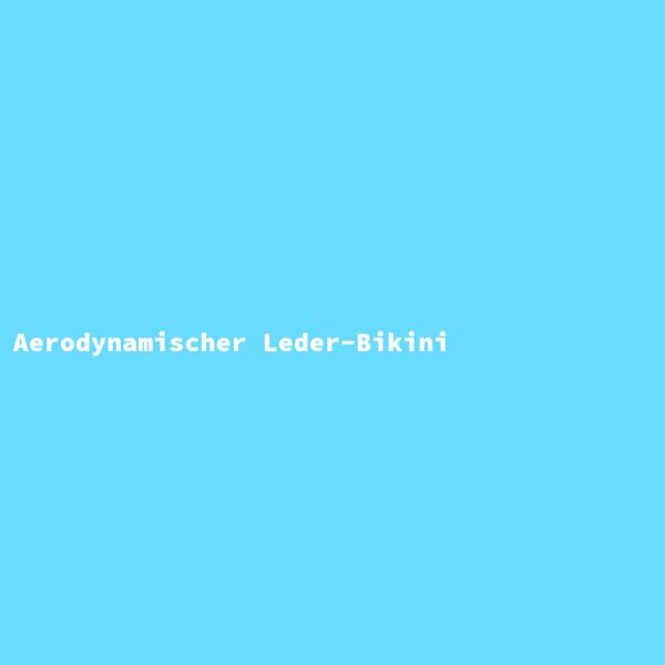 Aerodynamischer Leder-Bikini