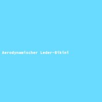 Aerodynamischer Leder-Bikini