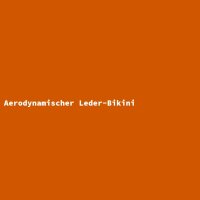 Aerodynamischer Leder-Bikini