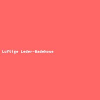 Luftige Leder-Badehose