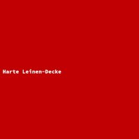 Harte Leinen-Decke