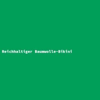 Reichhaltiger Baumwolle-Bikini