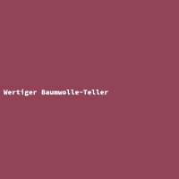 Wertiger Baumwolle-Teller