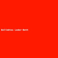 Beliebtes Leder-Bett