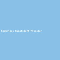 Klebriges Kunststoff-Pflaster
