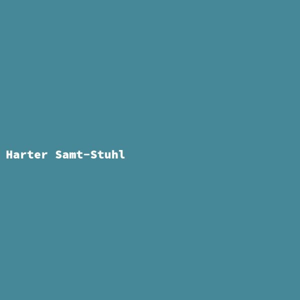 Harter Samt-Stuhl