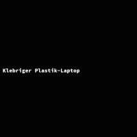 Klebriger Plastik-Laptop