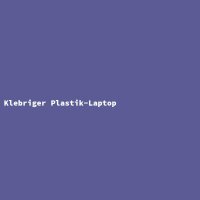 Klebriger Plastik-Laptop