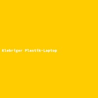 Klebriger Plastik-Laptop