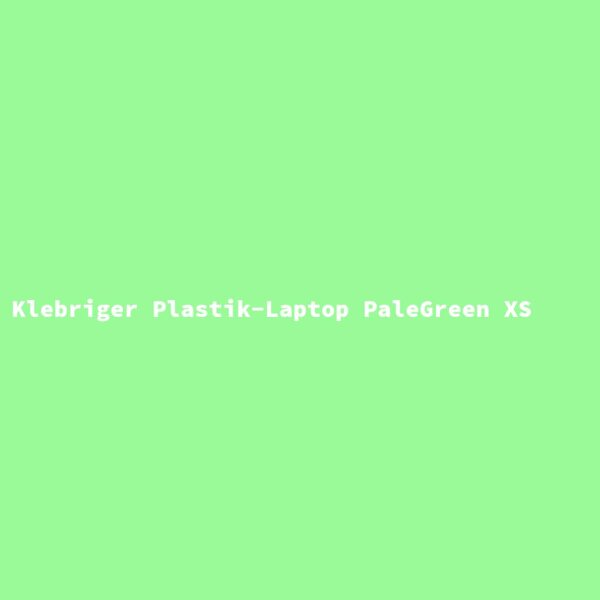 Klebriger Plastik-Laptop PaleGreen XS