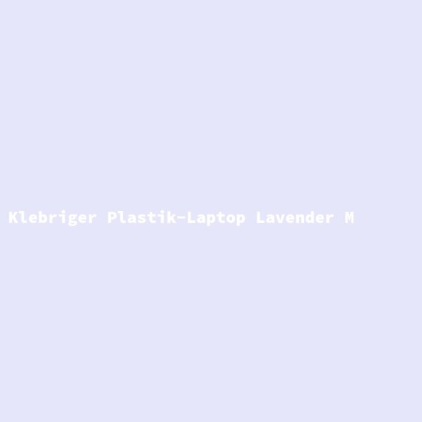 Klebriger Plastik-Laptop Lavender M