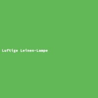 Luftige Leinen-Lampe