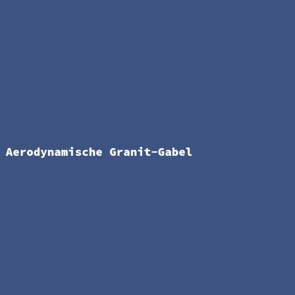Aerodynamische Granit-Gabel