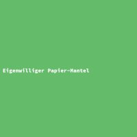 Eigenwilliger Papier-Mantel