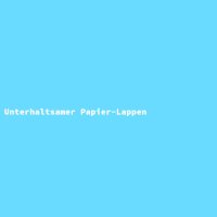Unterhaltsamer Papier-Lappen
