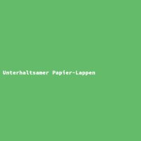 Unterhaltsamer Papier-Lappen