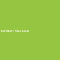 Rustikale Glas-Kanne
