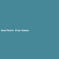 Rustikale Glas-Kanne
