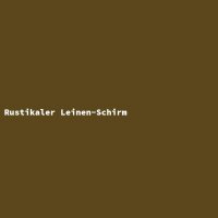 Rustikaler Leinen-Schirm