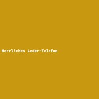 Herrliches Leder-Telefon