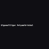 Eigenwilliger Polyamid-Schal