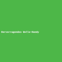 Hervorragendes Wolle-Handy