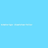 Schmieriger Aluminium-Teller