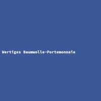 Wertiges Baumwolle-Portemonnaie