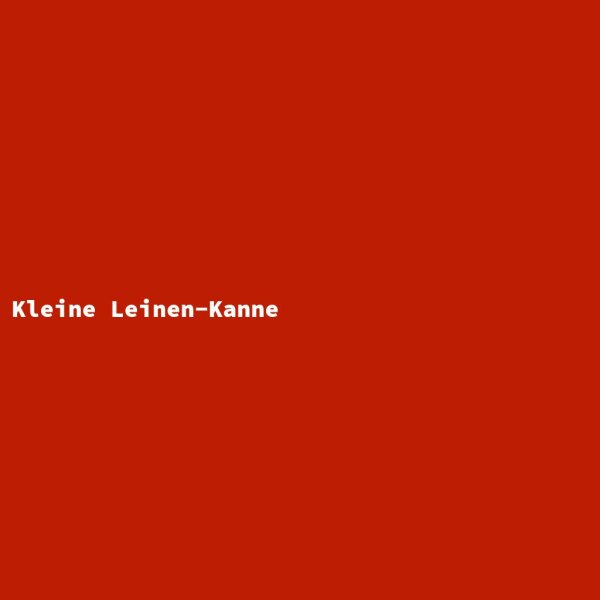 Kleine Leinen-Kanne