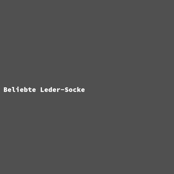 Beliebte Leder-Socke