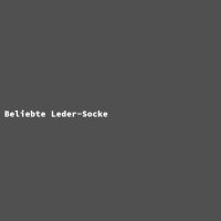 Beliebte Leder-Socke
