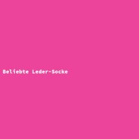 Beliebte Leder-Socke