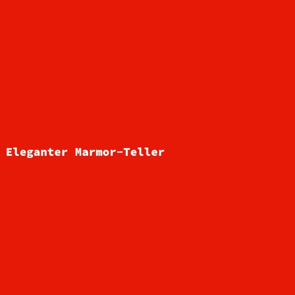 Eleganter Marmor-Teller