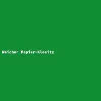 Weicher Papier-Klositz