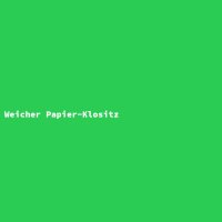Weicher Papier-Klositz