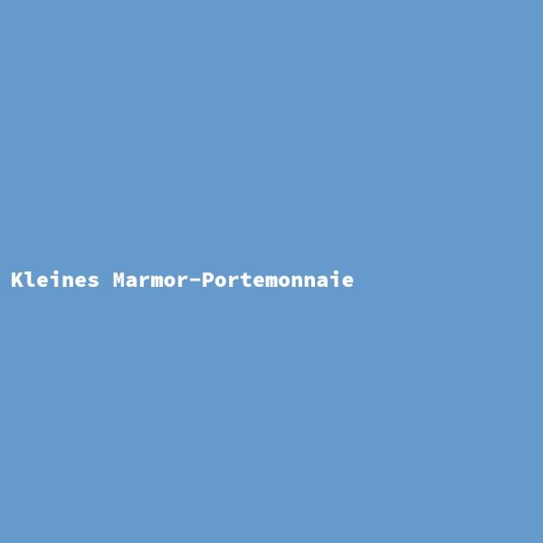 Kleines Marmor-Portemonnaie
