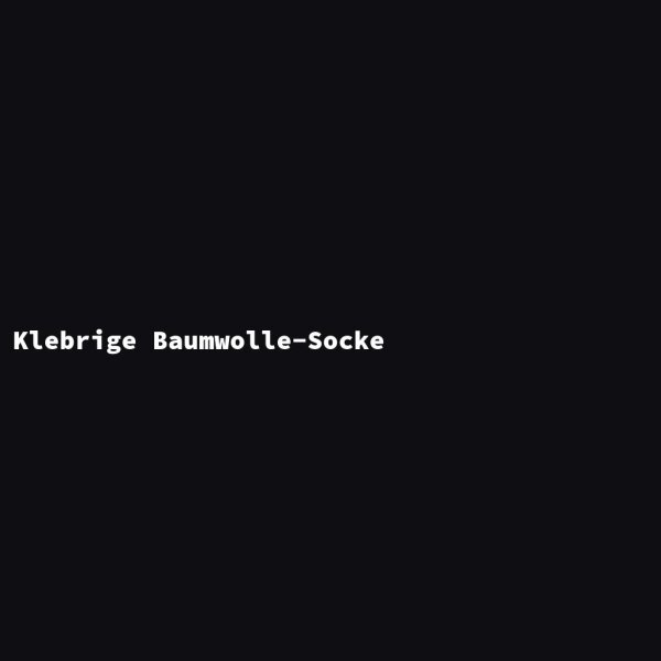 Klebrige Baumwolle-Socke