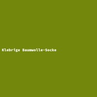 Klebrige Baumwolle-Socke