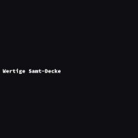 Wertige Samt-Decke