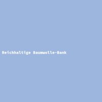 Reichhaltige Baumwolle-Bank