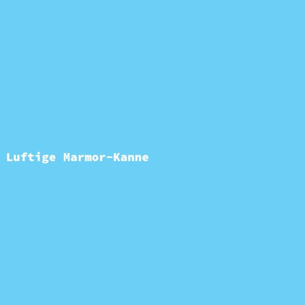 Luftige Marmor-Kanne