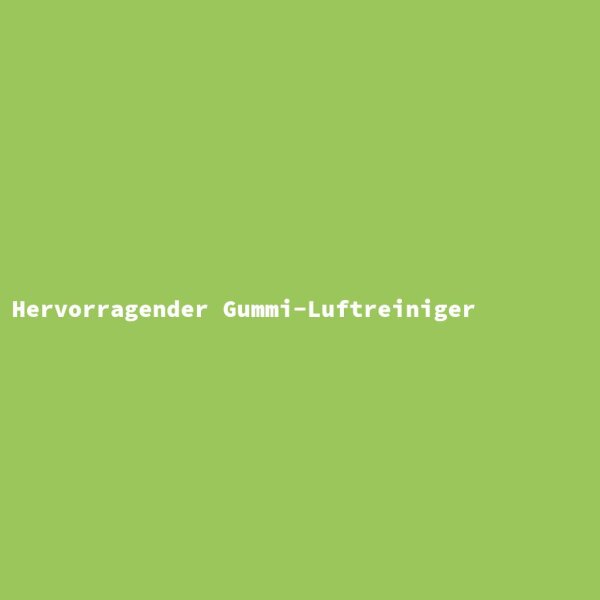 Hervorragender Gummi-Luftreiniger