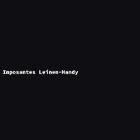 Imposantes Leinen-Handy